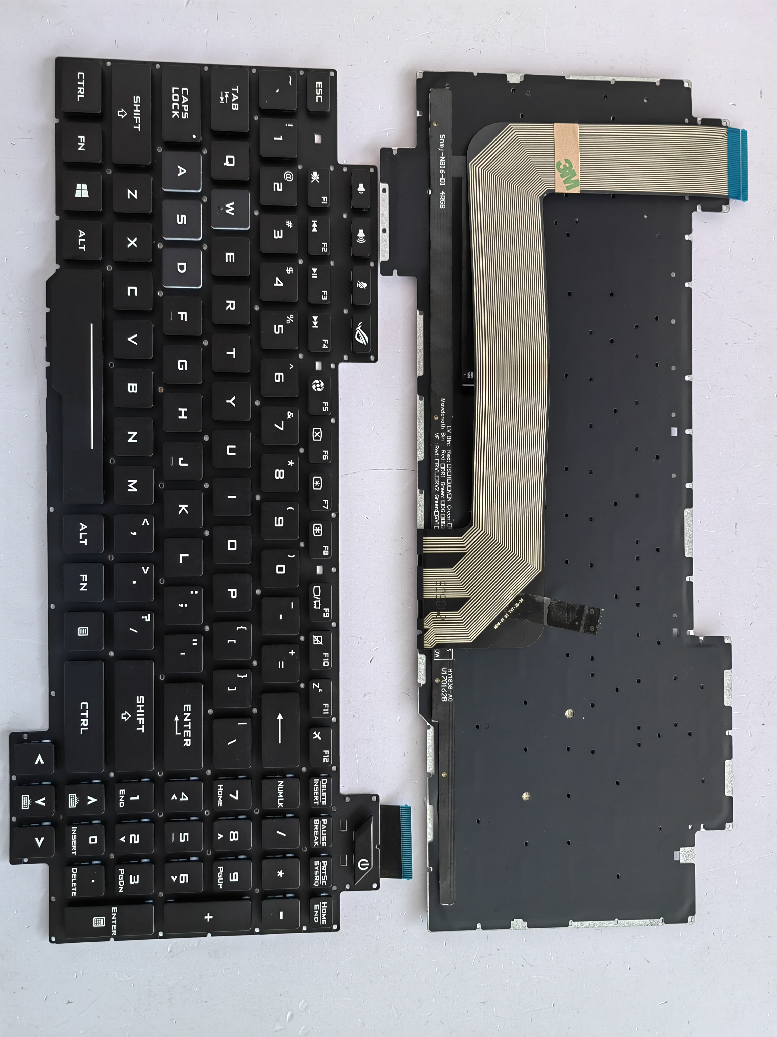 Picture of New Replacement Laptop Keyboard For ASUS GL503VM/GL503GE/GL703VM/GL703VD BLACK Backlit (OEM) US Layout